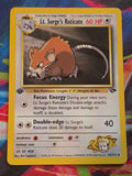 Lt. Surge's Raticate - 053/132 - Gym Challenge - Uncommon - 1st Edition - LP Pokemon