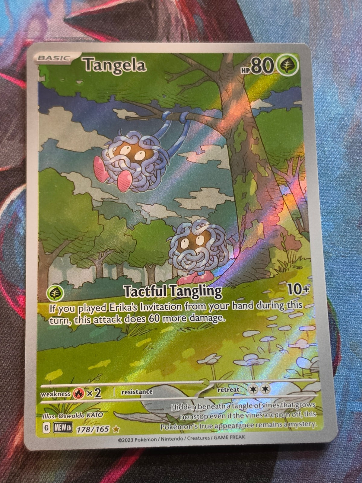 Tangela Illustration Rare Scarlet & Violet 151 178/165 NM Pokemon