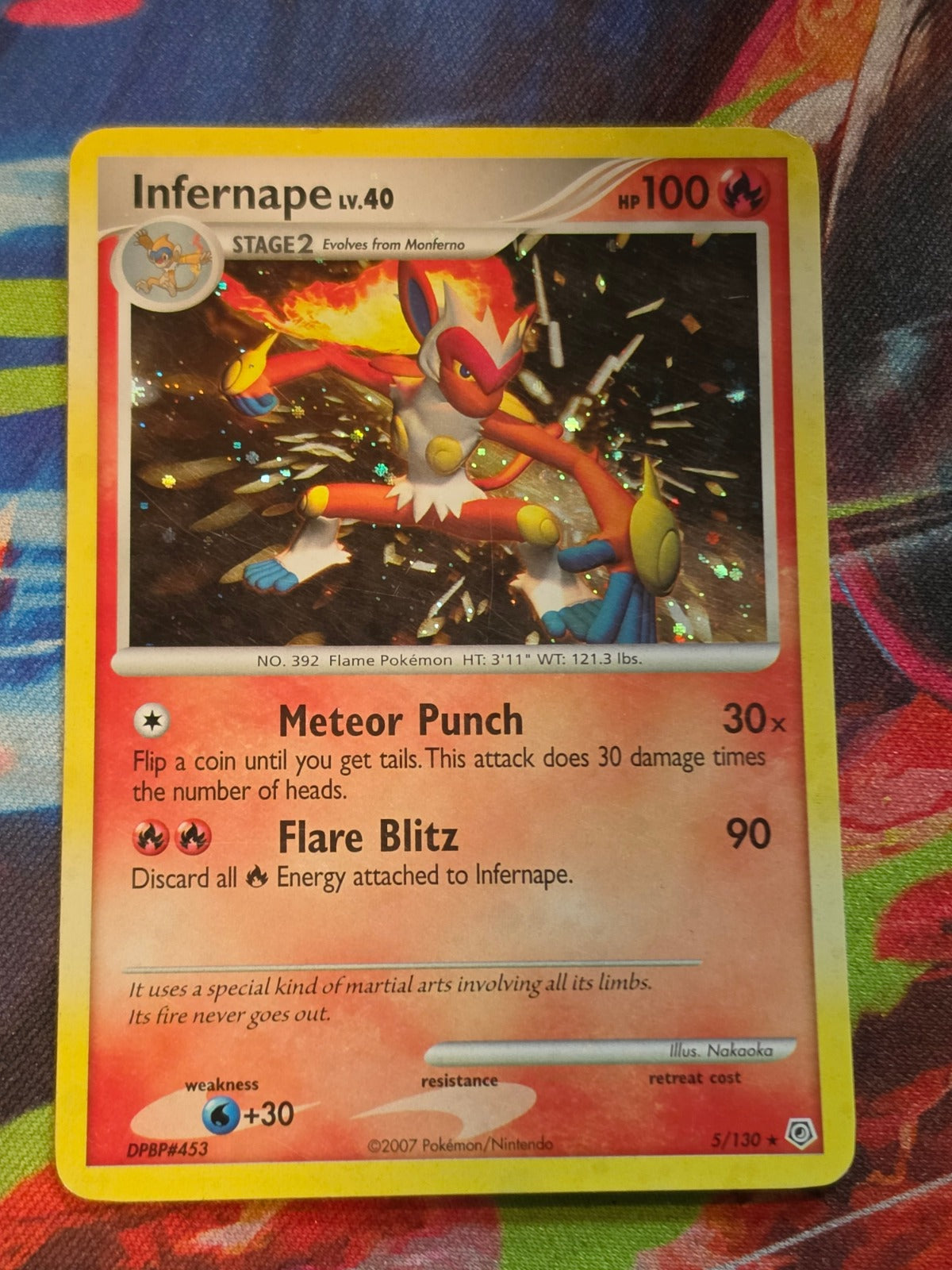 Infernape Holo Rare Diamond and Pearl 5/130 MP Pokemon