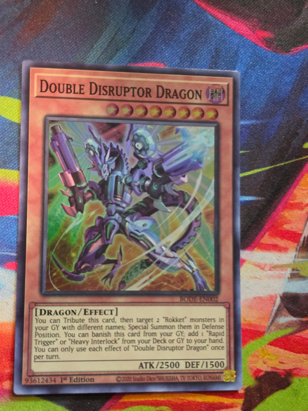 Double Disruptor Dragon Super Rare Burst of Destiny BODE-EN002 LP