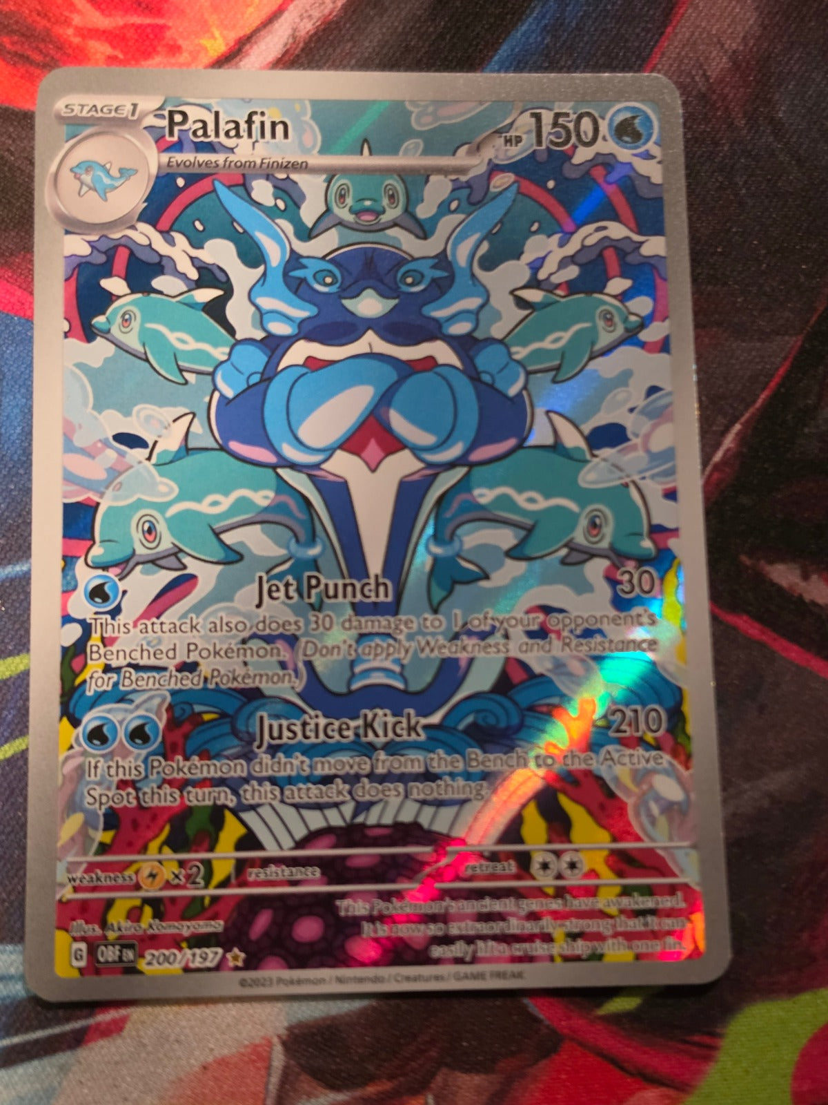 Palafin Illustration Rare Obsidian Flames 200/197 NM Pokemon