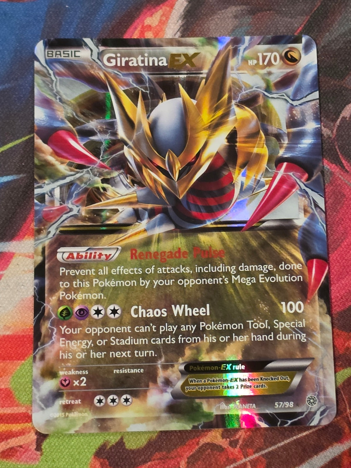 Giratina EX Ultra Rare XY - Ancient Origins 57/98 LP Pokemon