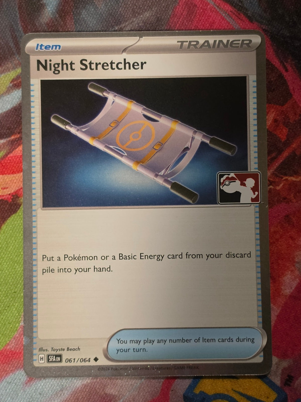 Night Stretcher (Cosmos Holo) Uncommon Prize Pack Series Cards 061/064 NM Pokemon