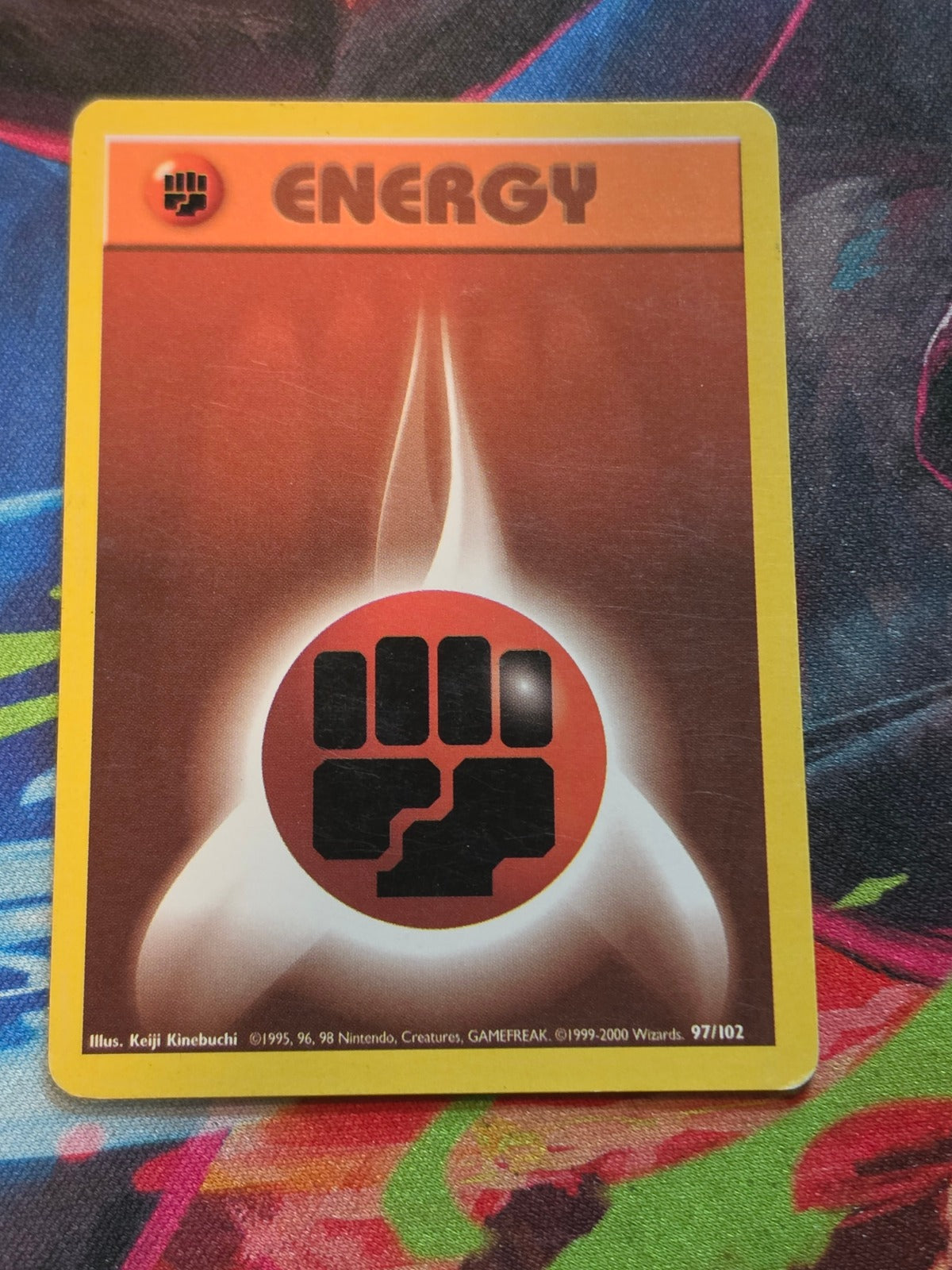 Fighting Energy 1999-2000 UK 4th Print Base Set Common 097/102 LP Pokemon