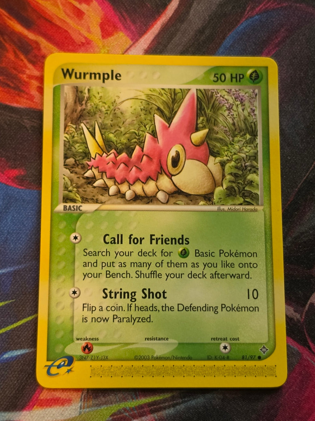 Wurmple - 81/97 - EX Dragon - Common - NM - Pokemon