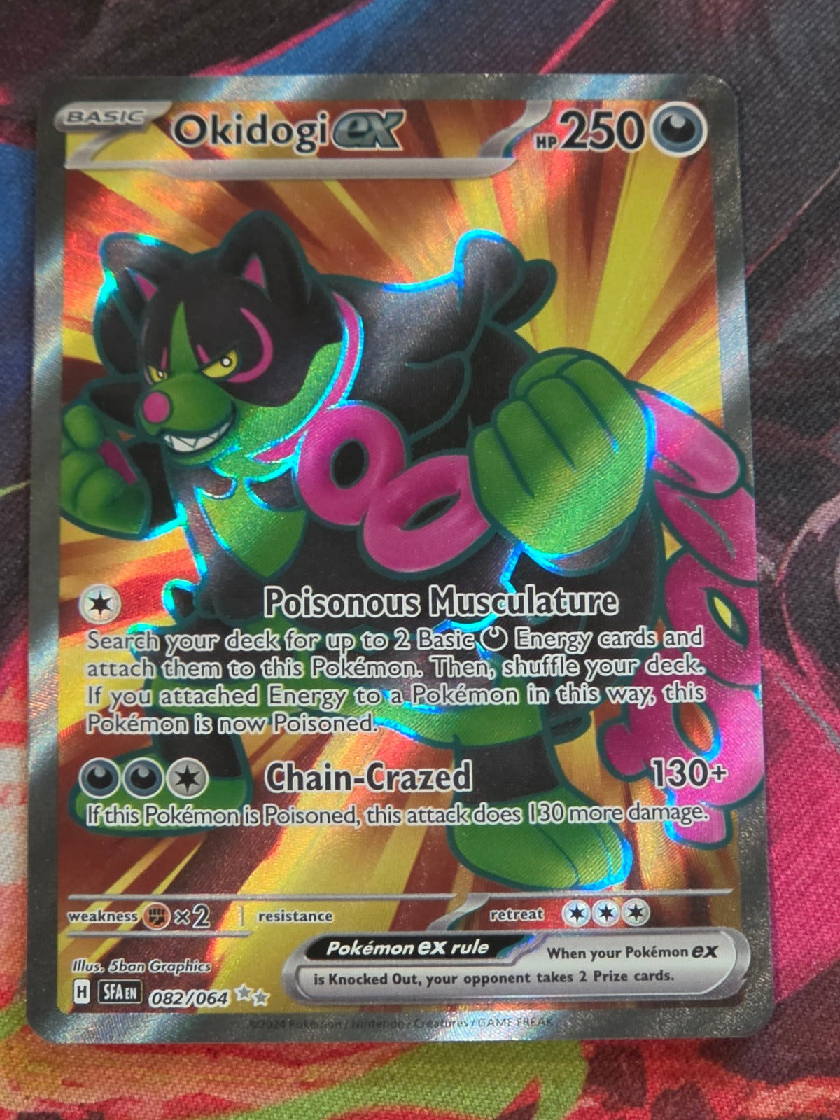 Okidogi ex Ultra Rare SV: Shrouded Fable 082/064 NM Pokemon