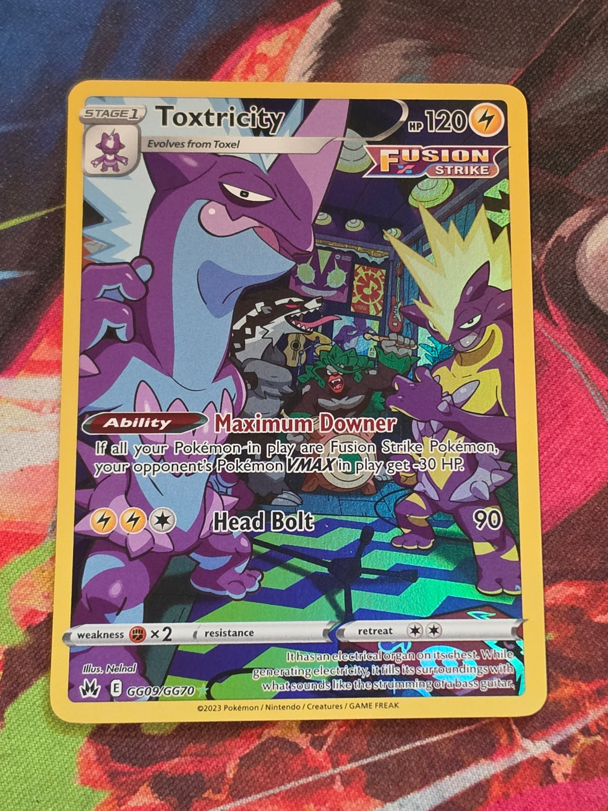 Toxtricity Ultra Rare Crown Zenith Galarian Gallery GG09/GG70 NM Pokemon