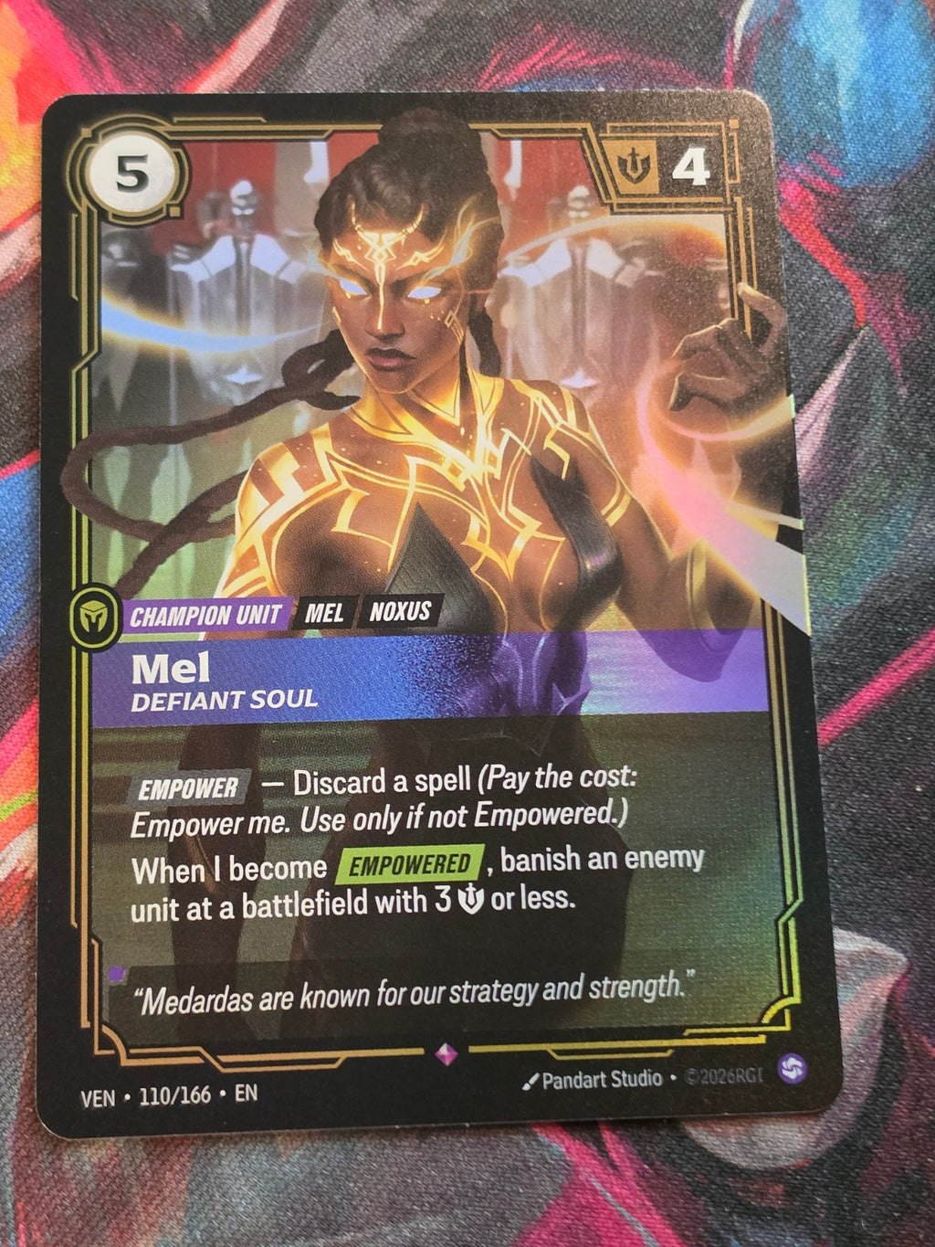Mel, Defiant Soul - 110/166 - Vendetta - Rare - NM