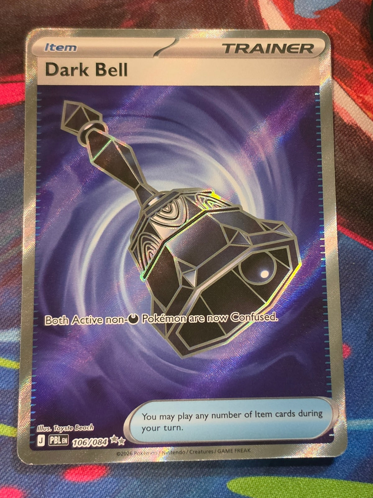 Dark Bell Ultra Rare Pitch Black 106/084 NM Pokemon
