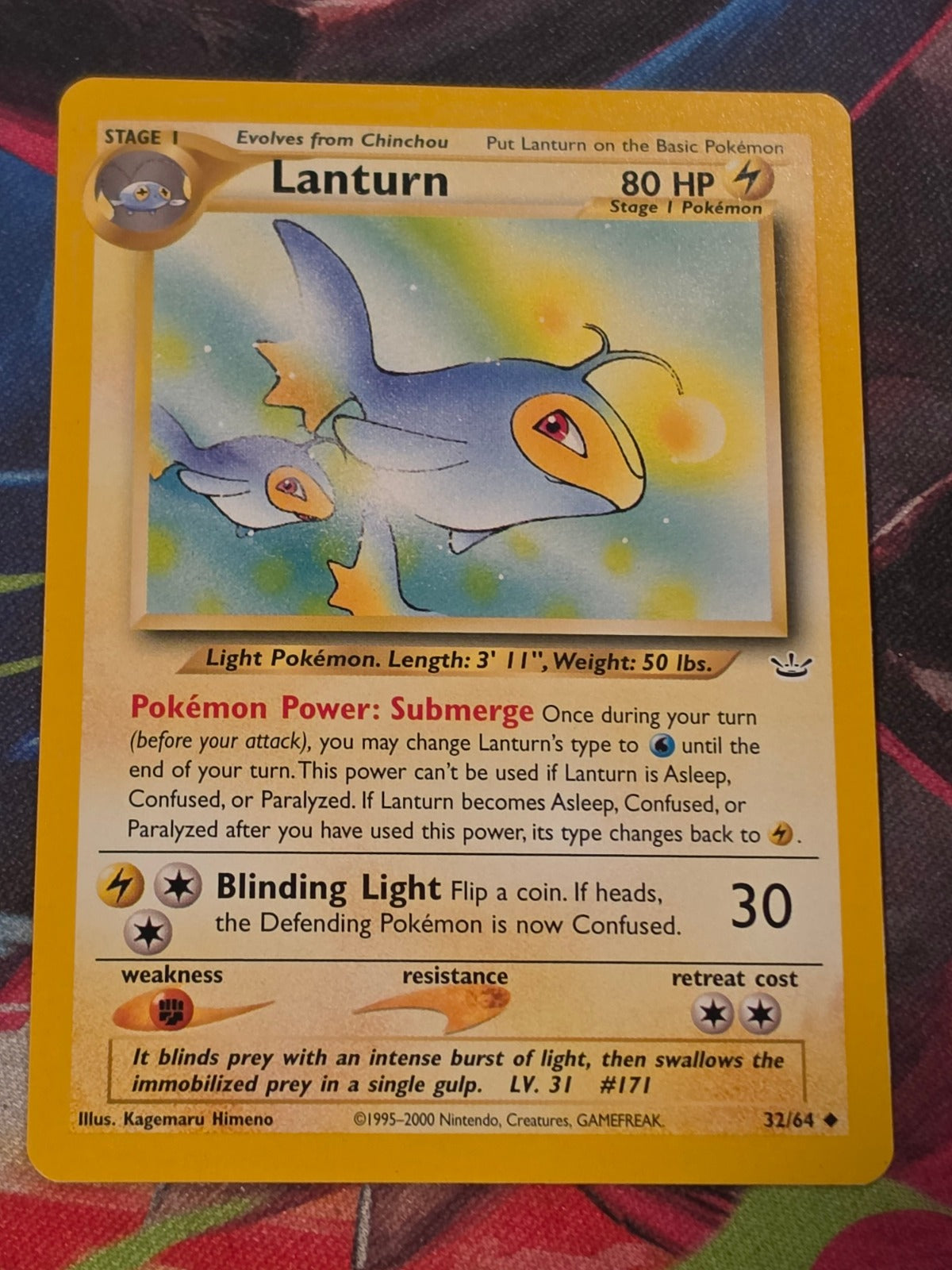Lanturn - 32/64 - Neo Revelation - Uncommon - Unlimited - LP Pokemon