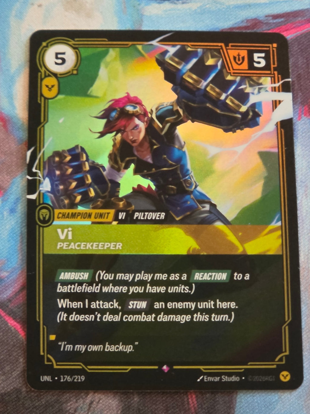 Vi, Peacekeeper - 176/219 - Unleashed - Rare - NM