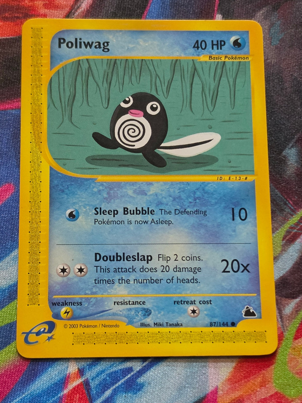 Poliwag Common Skyridge 087/144 NM Pokemon