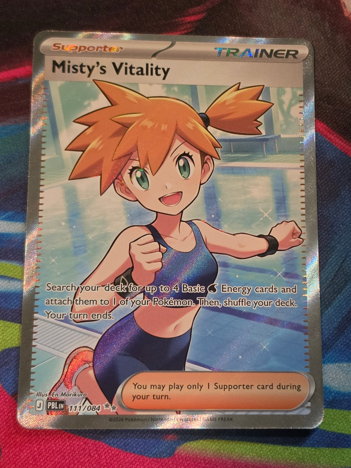 Misty's Vitality Ultra Rare Pitch Black 111/084 NM Pokemon