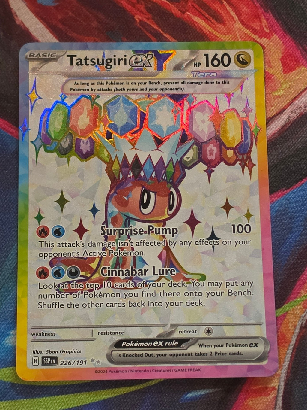 Tatsugiri ex Ultra Rare SV08: Surging Sparks 226/191 NM Pokemon