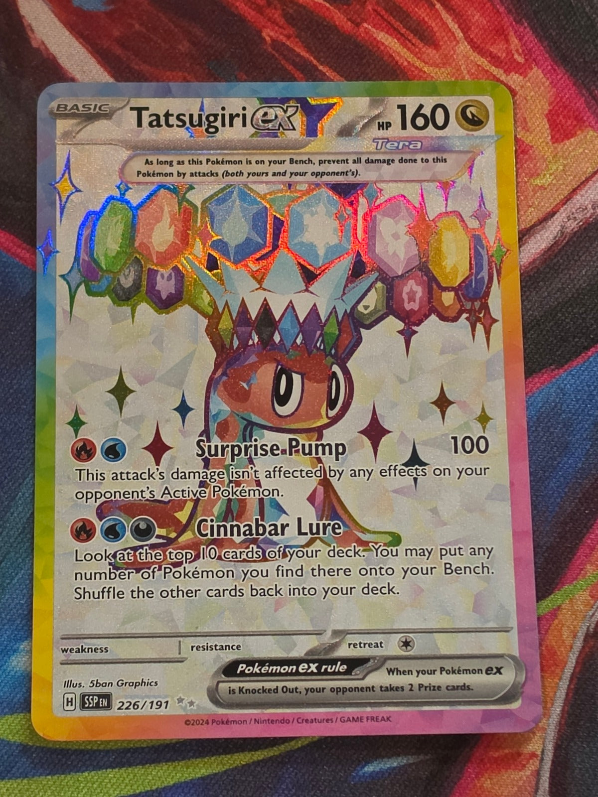 Tatsugiri ex Ultra Rare SV08: Surging Sparks 226/191 NM Pokemon