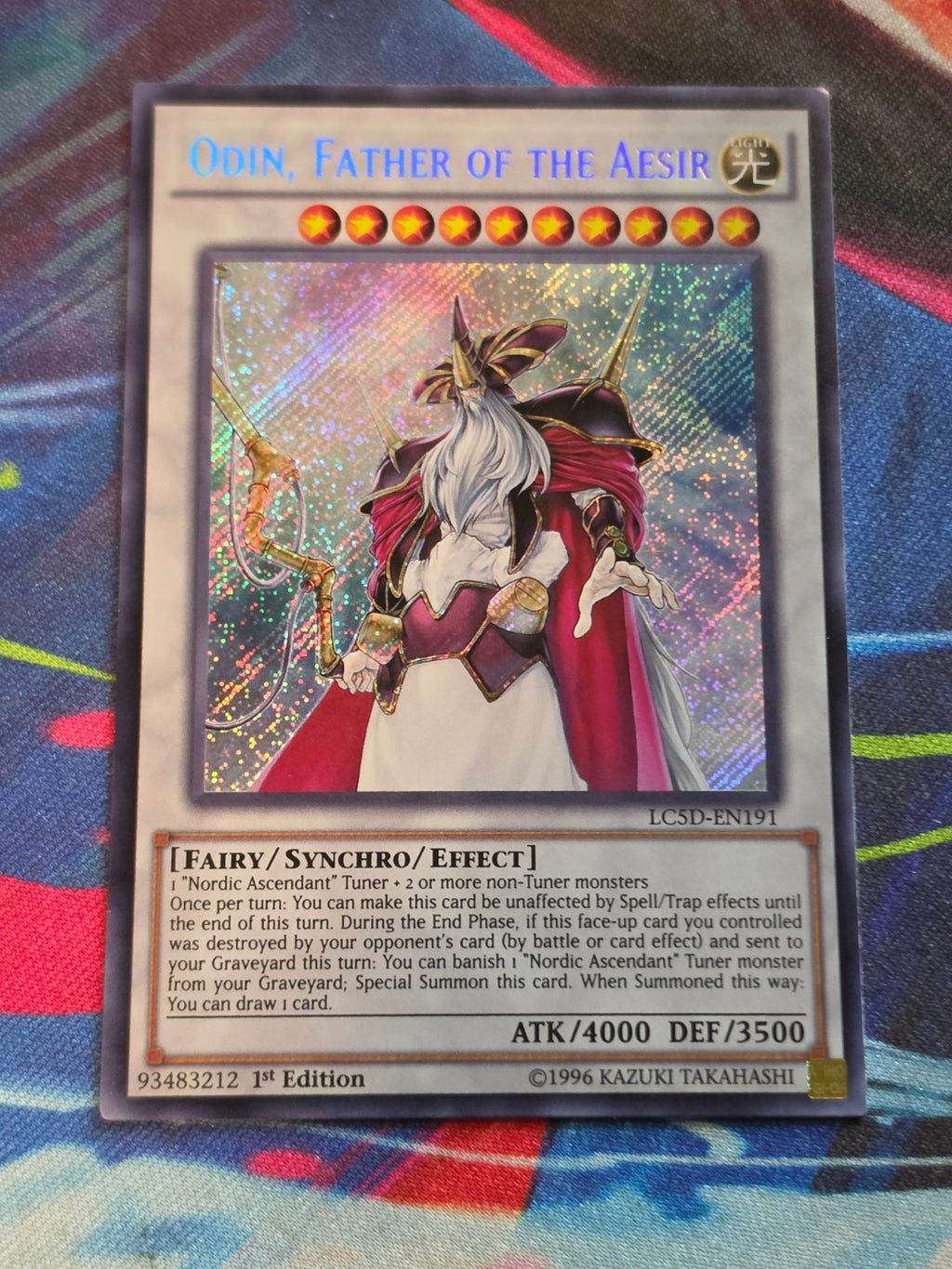 Odin, Father of the Aesir Secret Rare Legendary Collection 5D's LC5D-EN191 LP
