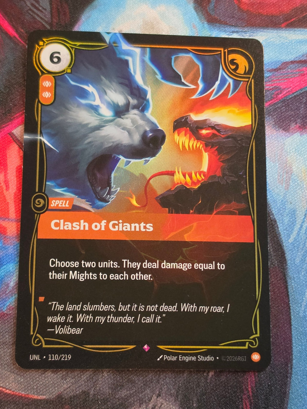 Clash of Giants - 110/219 - Unleashed - Rare - NM