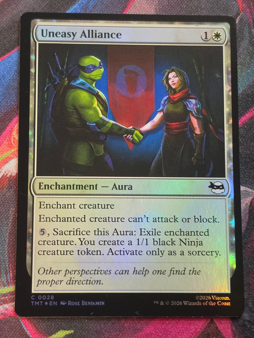 Uneasy Alliance - 28 - Teenage Mutant Ninja Turtles - C - Foil - NM MTG