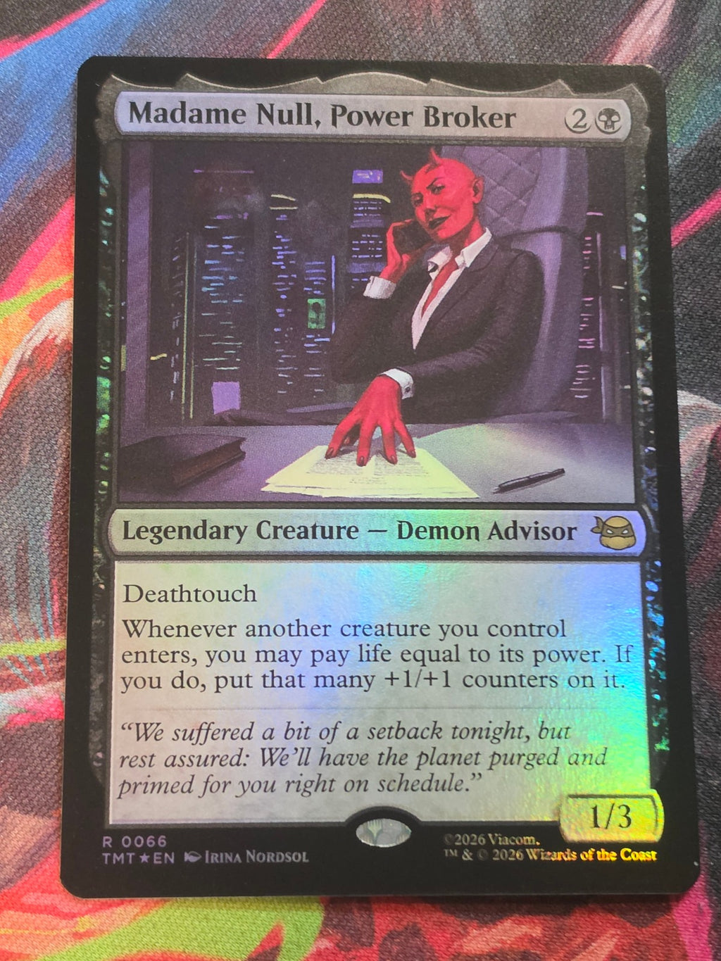 Madame Null, Power Broker - 66 - Teenage Mutant Ninja Turtles - R - Foil - NM MTG