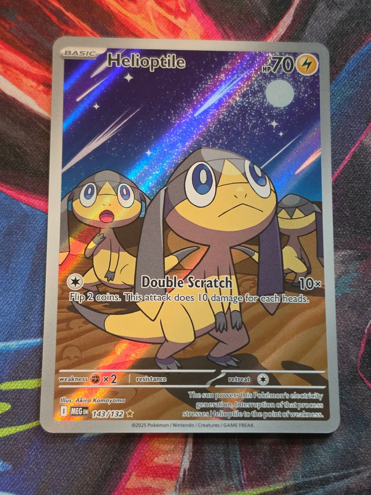 Helioptile Illustration Rare ME01: Mega Evolution 143/132 NM Pokemon