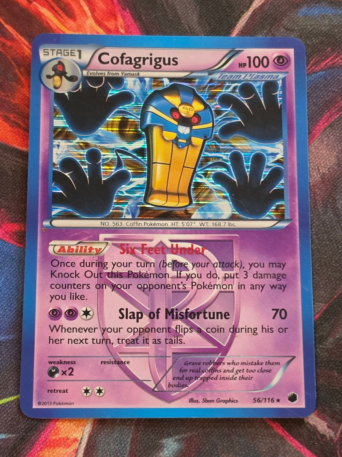 Cofagrigus (Team Plasma) (56) - 56/116 - Plasma Freeze - Holo Rare - LP+ - Pokemon