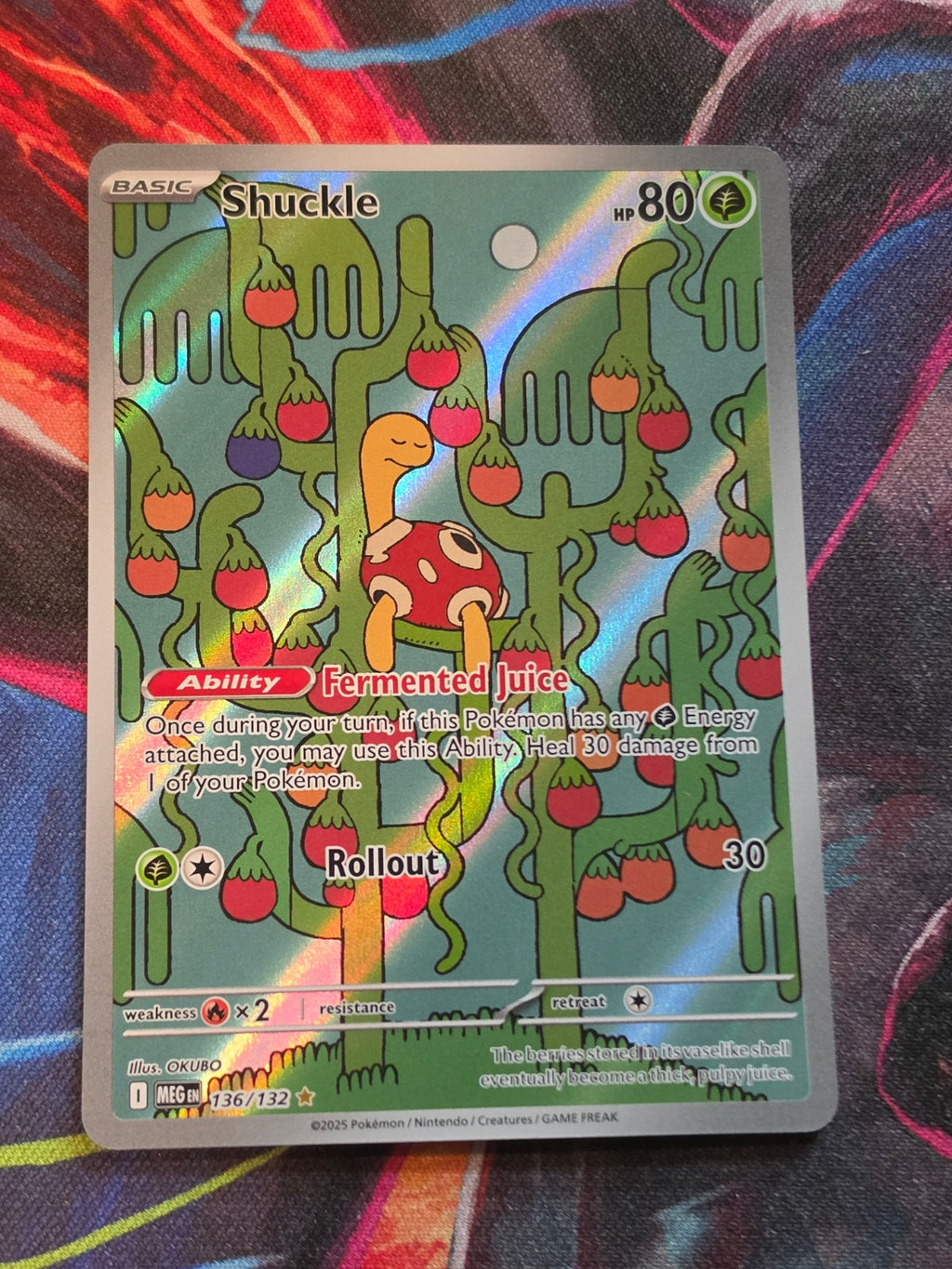 Shuckle Illustration Rare ME01: Mega Evolution 136/132 NM Pokemon