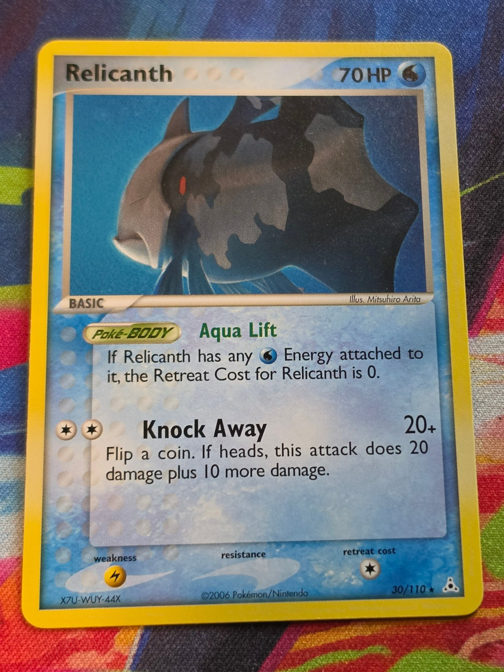 Relicanth Rare EX Holon Phantoms 30/110 NM Pokemon