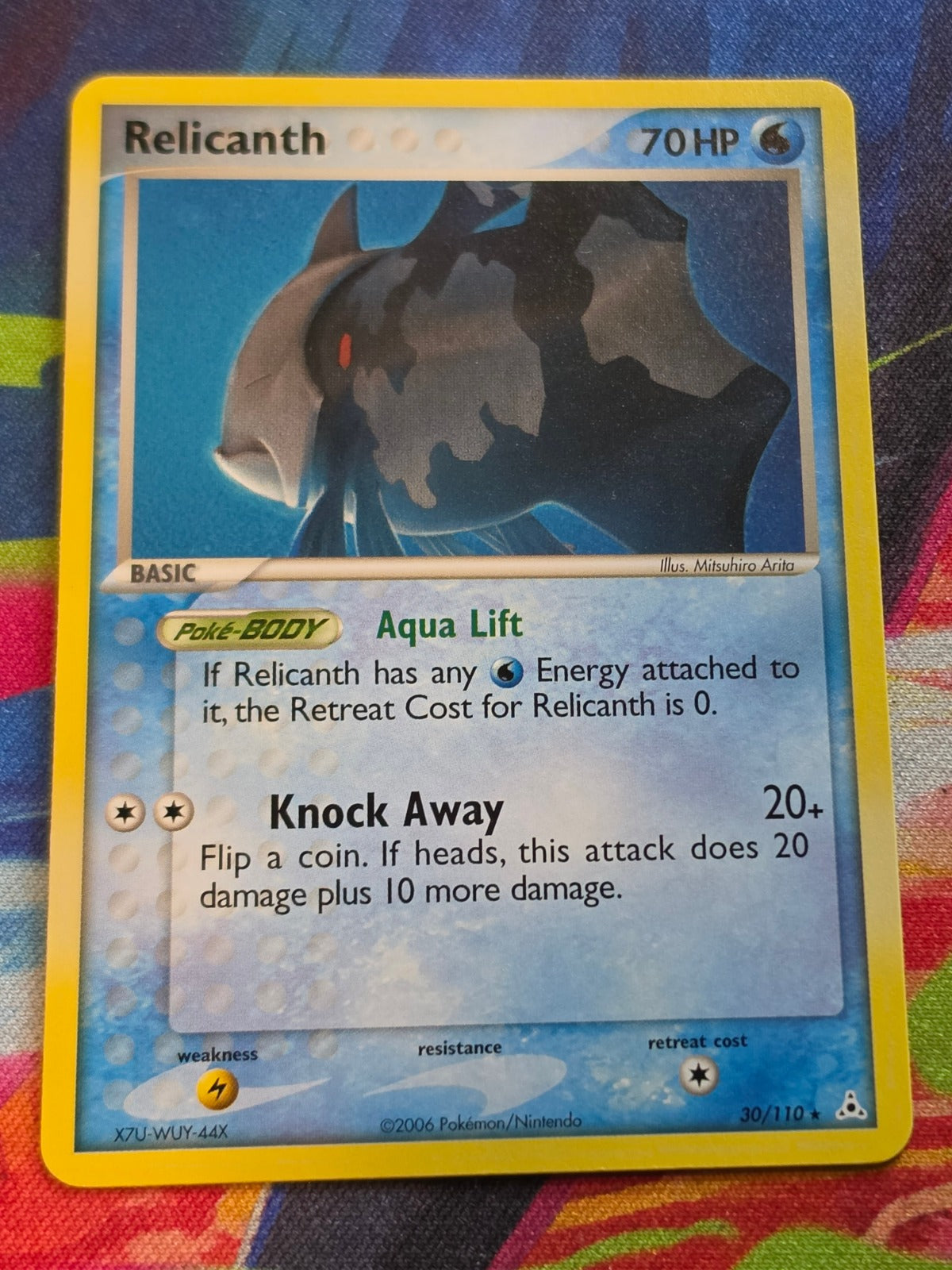Relicanth Rare EX Holon Phantoms 30/110 NM Pokemon