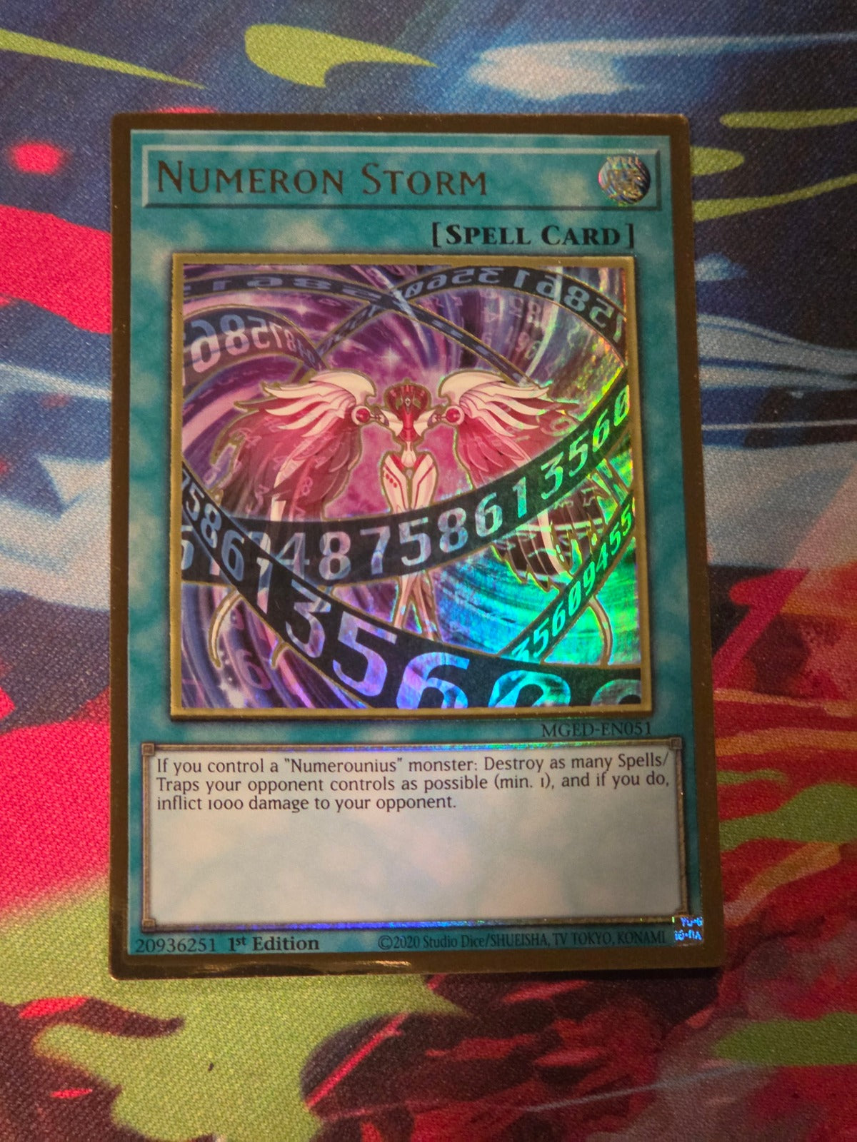 Numeron Storm Premium Gold Rare Maximum Gold: El Dorado MGED-EN051 1st Edition LP Yu-Gi-Oh!