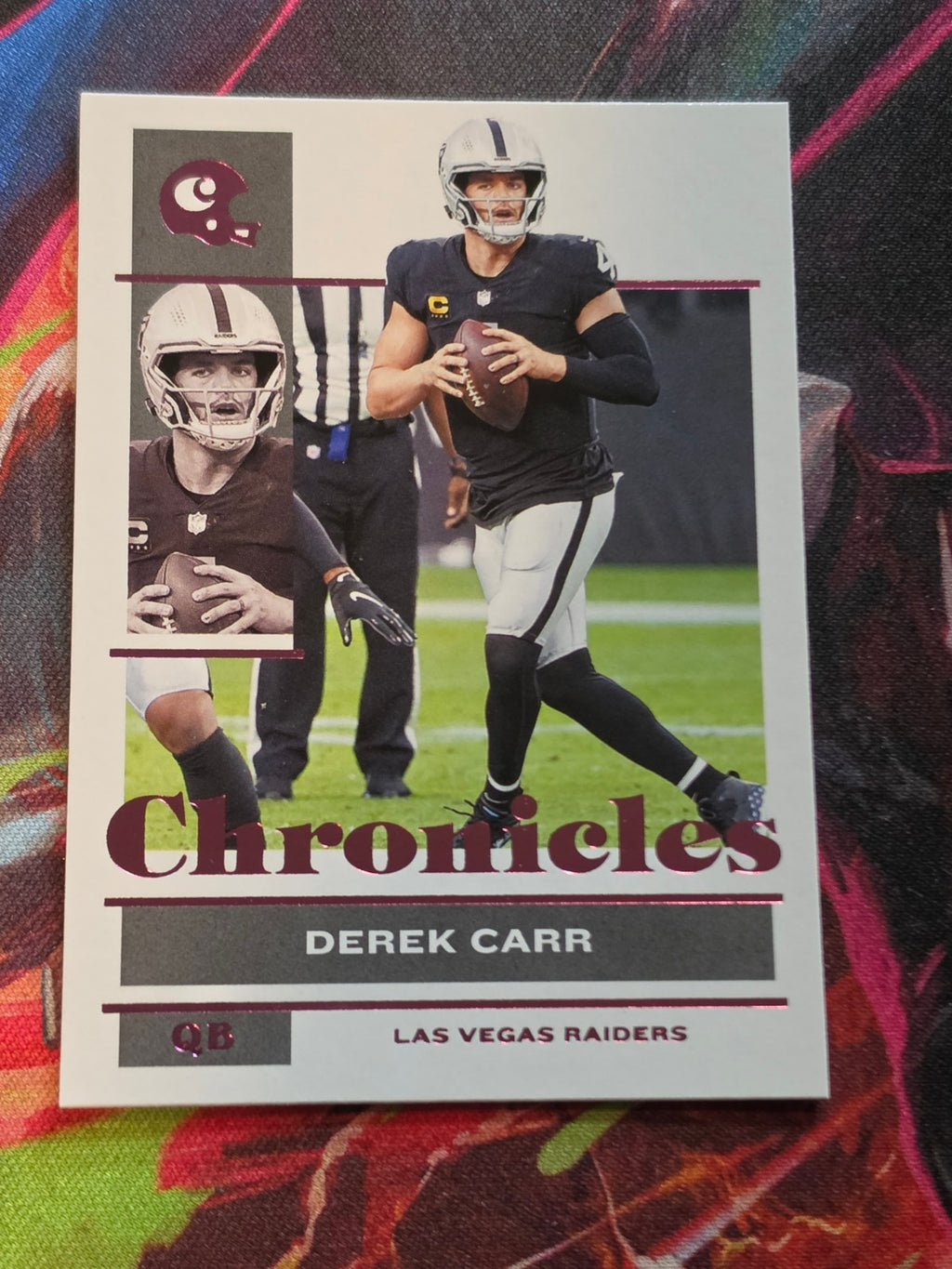 Derek Carr 2021 Panini Chronicles - Pink 62 NM Football