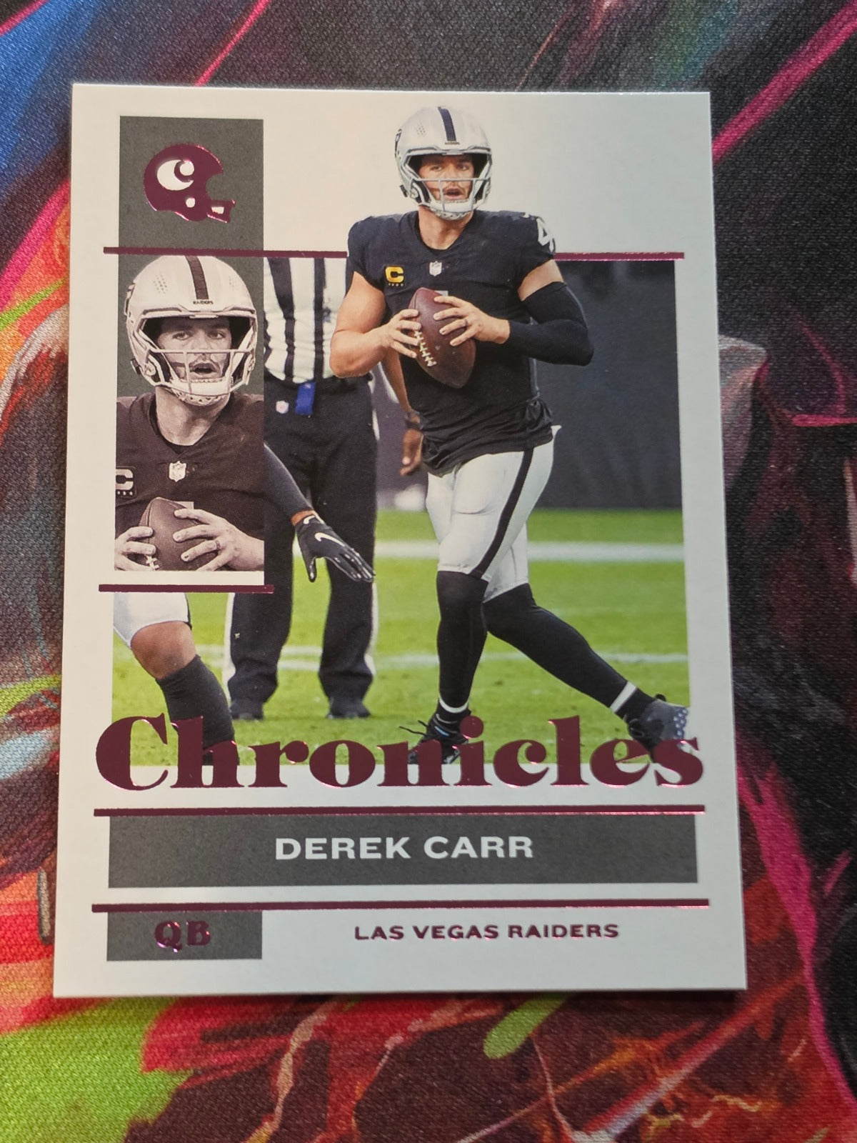 Derek Carr 2021 Panini Chronicles - Pink 62 NM Football