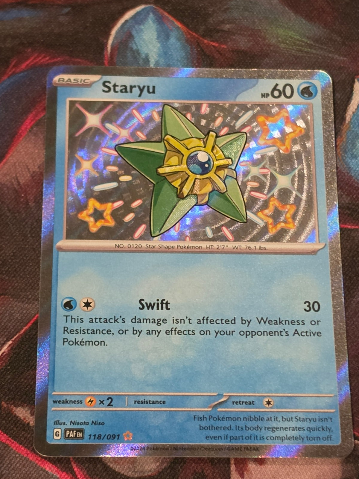 Staryu Shiny Rare Paldean Fates 118/091 NM Pokemon