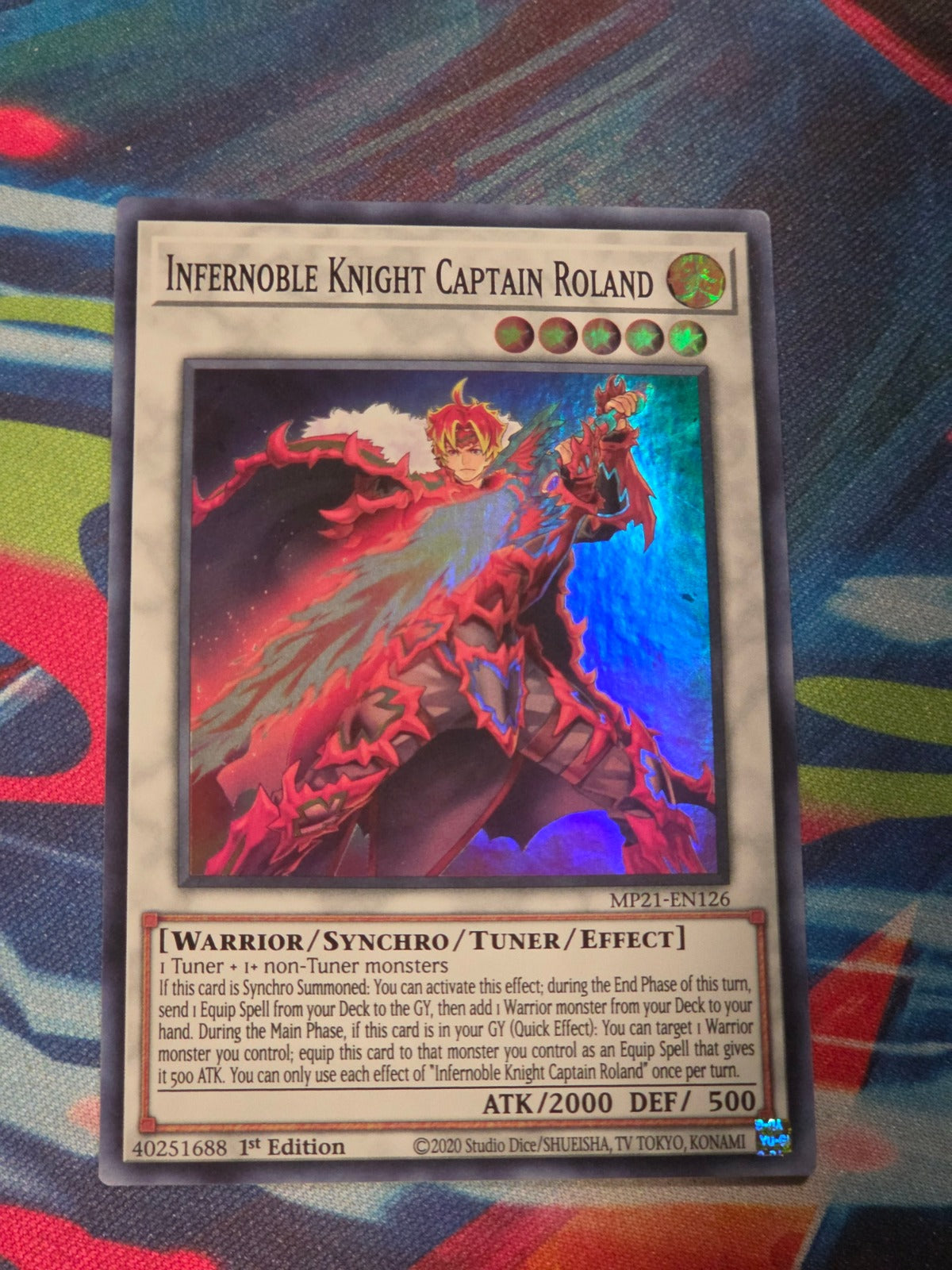 Infernoble Knight Captain Roland Super Rare 2021 Tin of Ancient Battles MP21-EN126 1st Edition LP Yu-Gi-Oh!