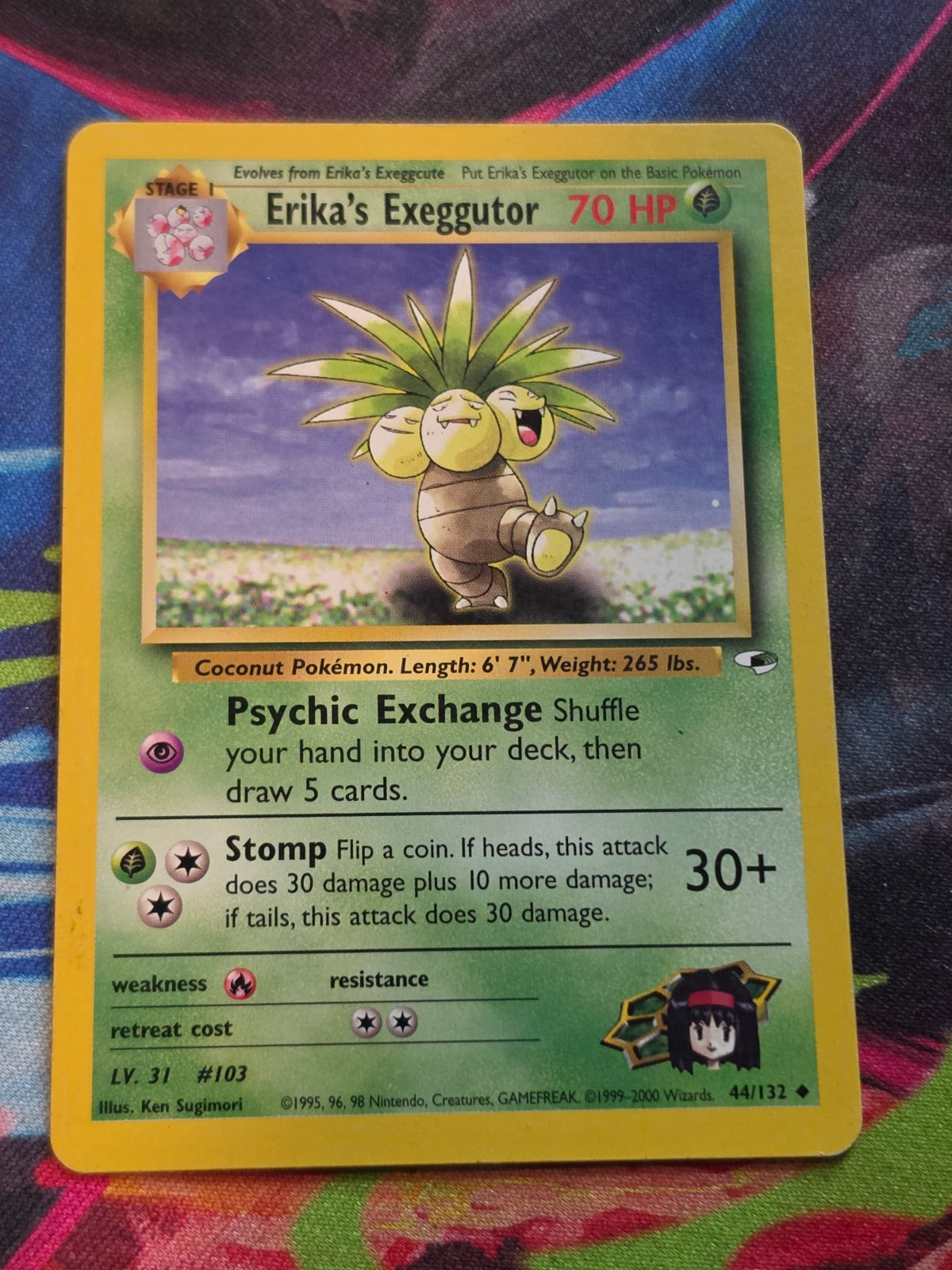 Erika's Exeggutor - 044/132 - Gym Heroes - Uncommon - Unlimited - LP+ Pokemon