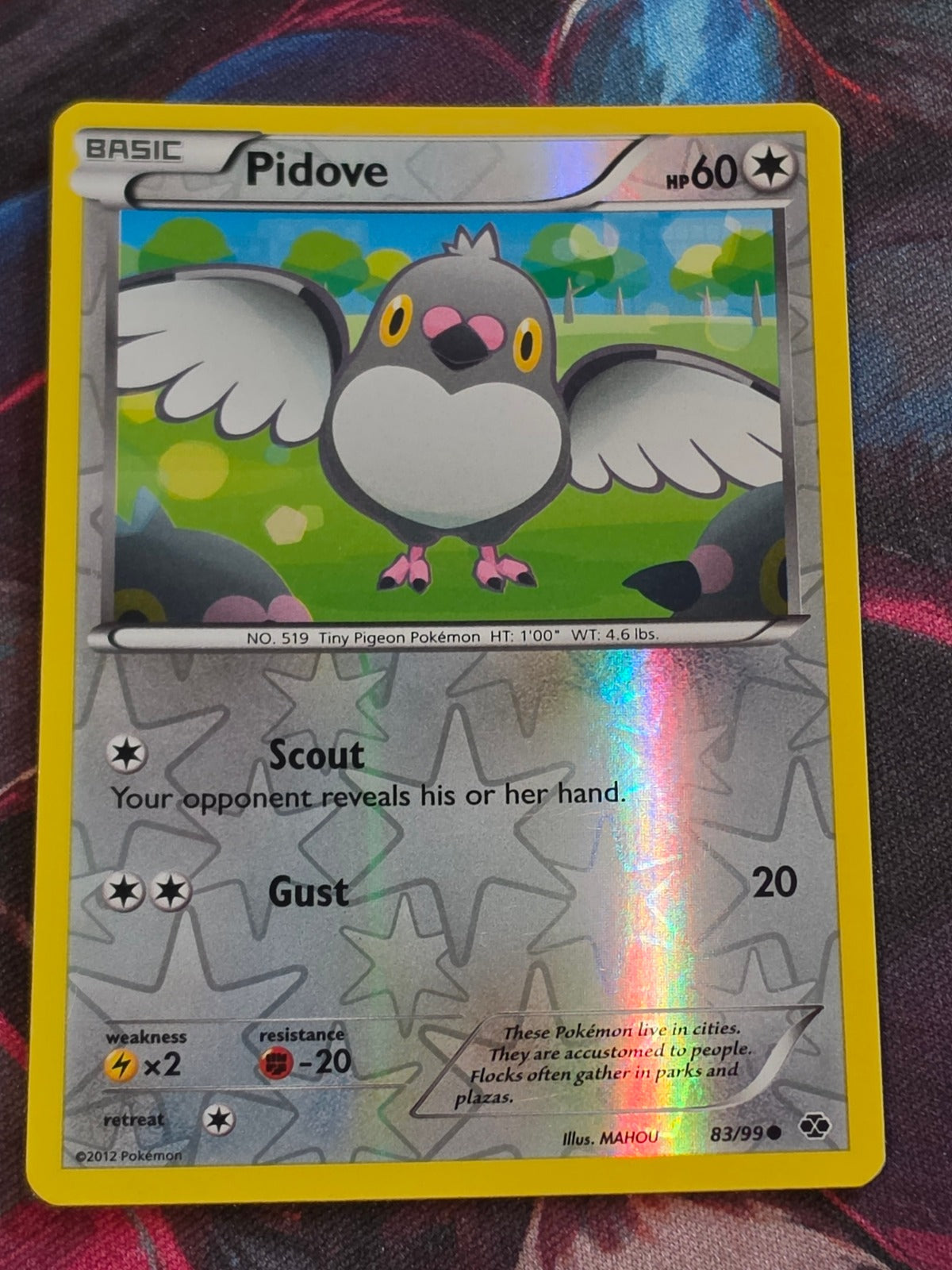 Pidove - 83/99 - Next Destinies - Common - Reverse Holo - LP - Pokemon