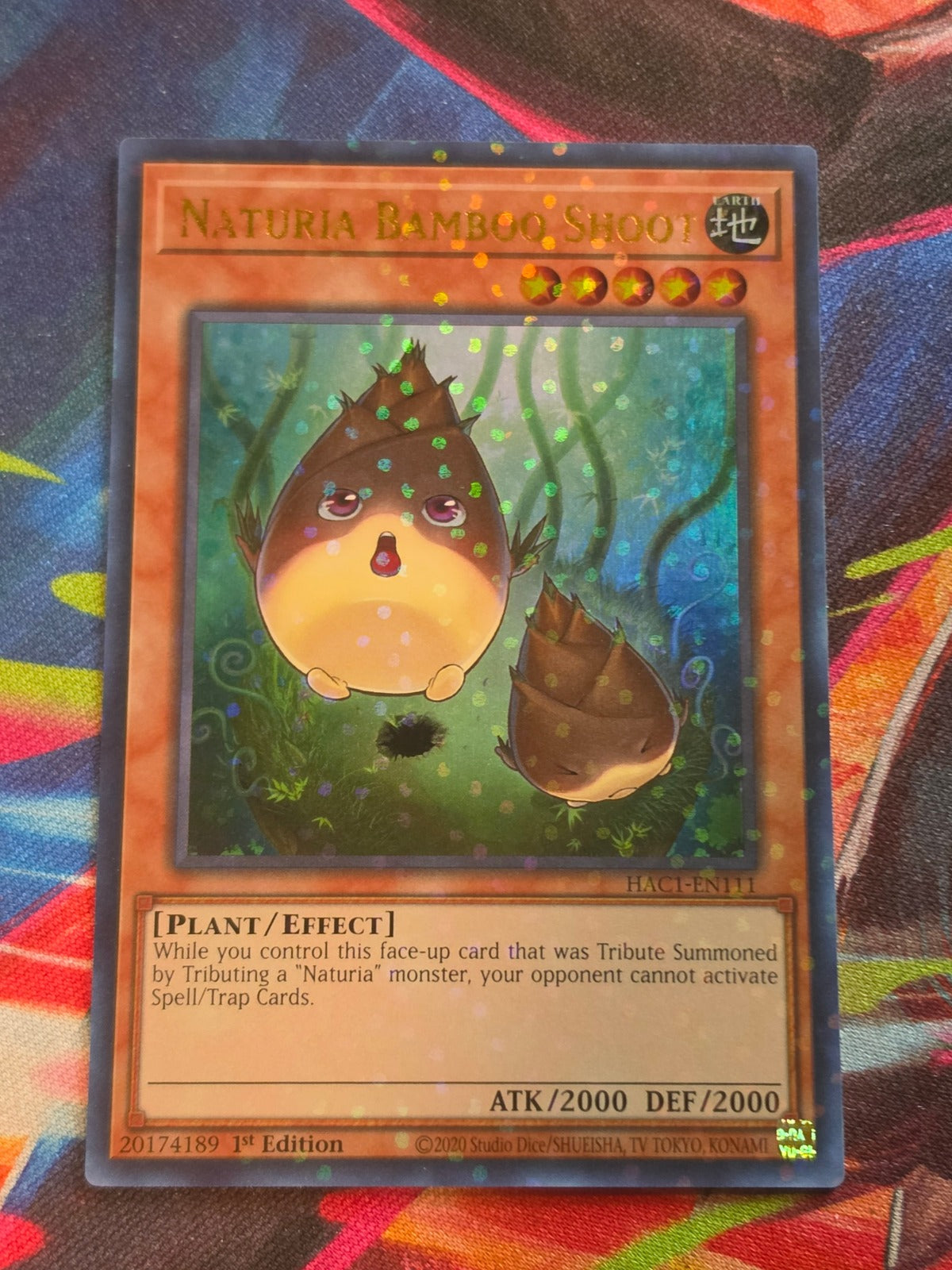 Naturia Bamboo Shoot (Duel Terminal) Duel Terminal Technology Ultra Rare Hidden Arsenal: Chapter 1 HAC1-EN111 LP