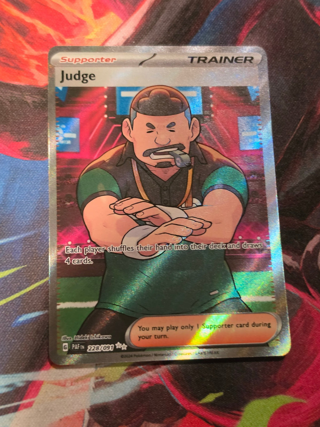 Judge Ultra Rare Paldean Fates 228/091 NM Pokemon