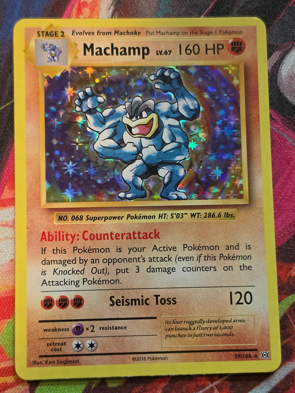 Machamp Holo Rare XY - Evolutions 59/108 NM Pokemon
