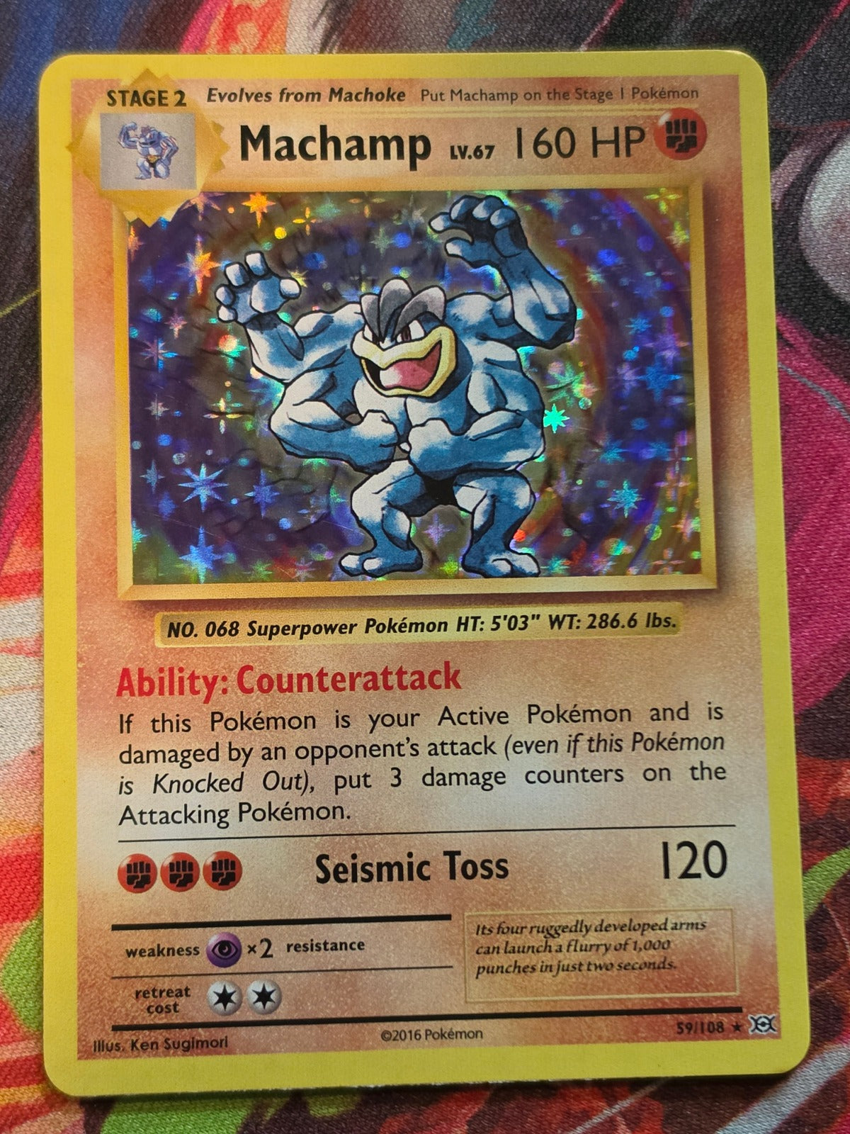 Machamp Holo Rare XY - Evolutions 59/108 NM Pokemon