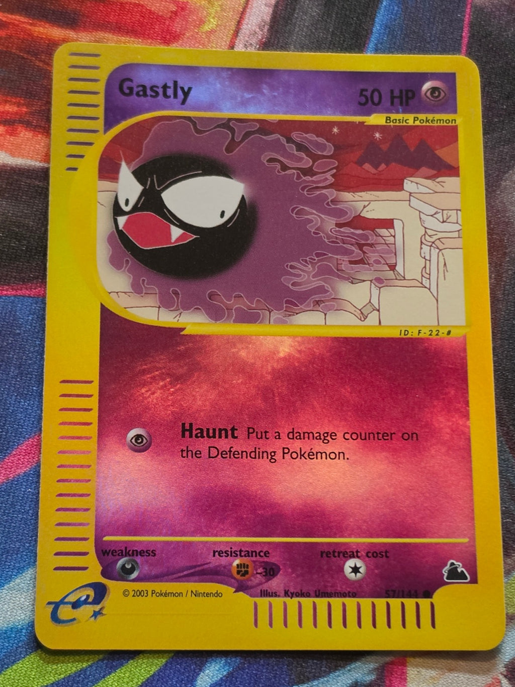 Gastly Reverse Holo Common Skyridge 057/144 NM Pokemon