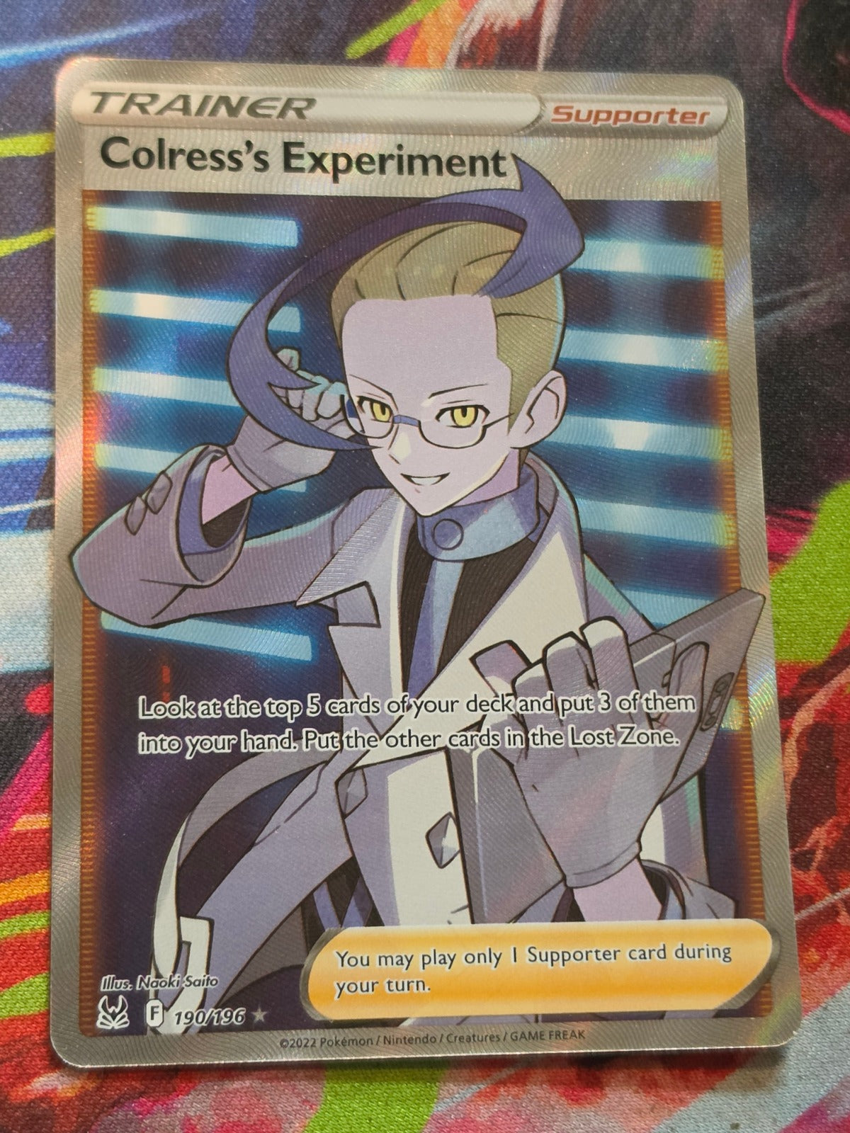 Colress's Experiment (Full Art) Ultra Rare SWSH11: Lost Origin 190/196 NM Pokemon