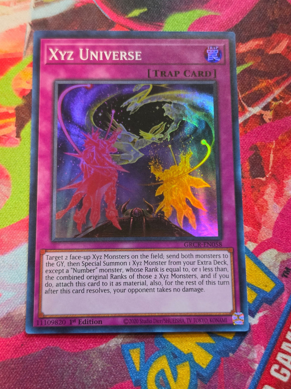 Xyz Universe Super Rare The Grand Creators GRCR-EN058 1st Edition NM Yu-Gi-Oh!