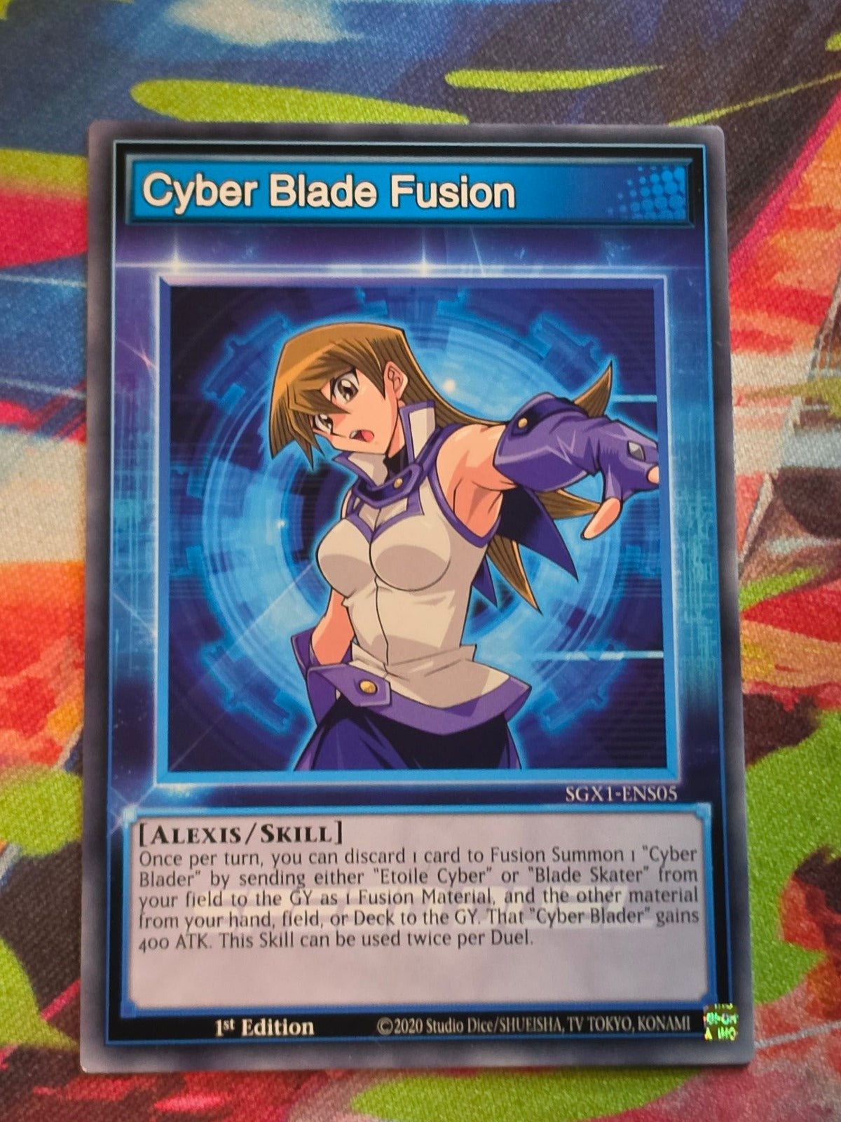 Cyber Blade Fusion Common Speed Duel GX: Duel Academy Box SGX1-ENS05 1st Edition LP Yu-Gi-Oh!