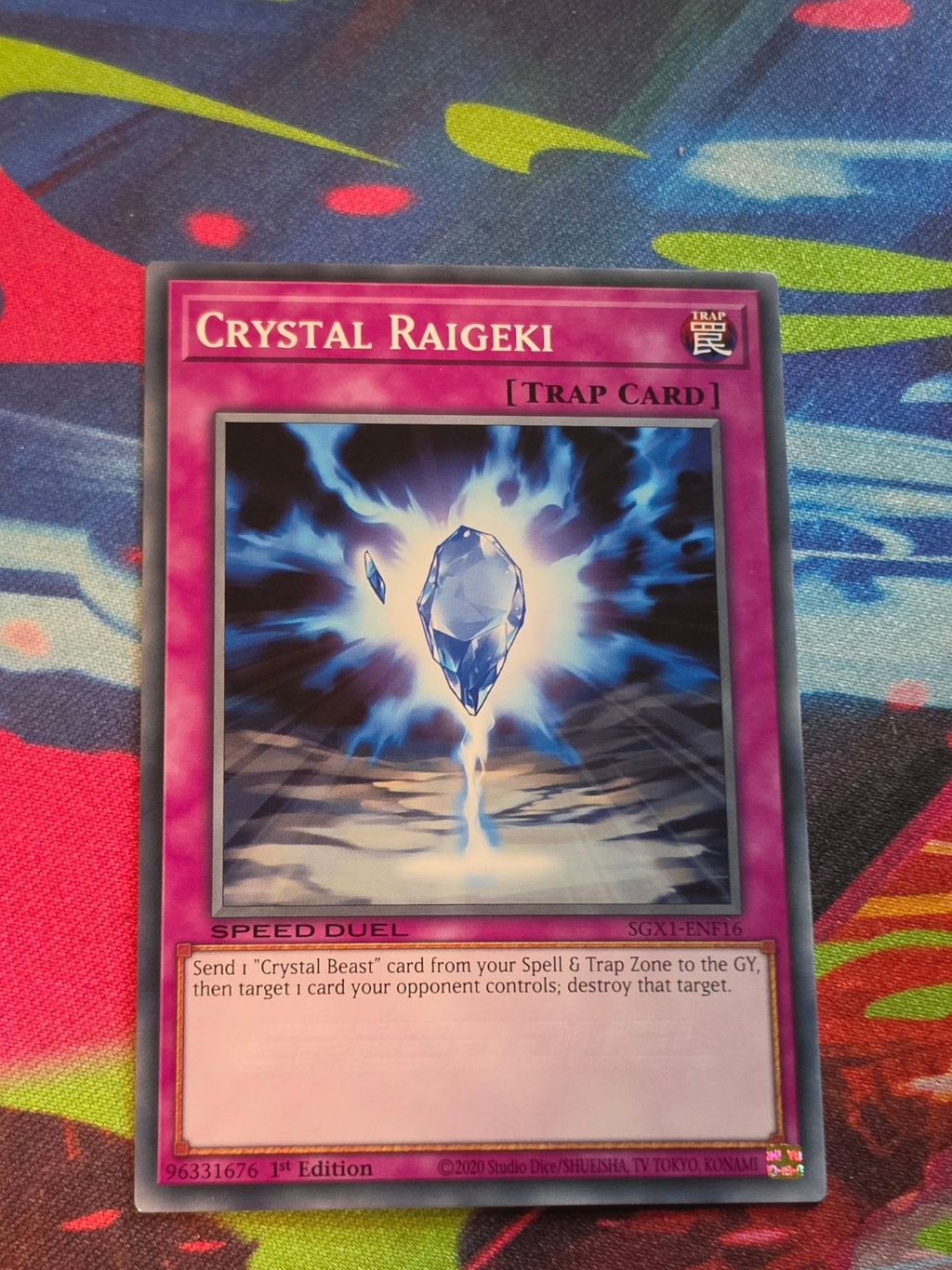 Crystal Raigeki Common Speed Duel GX: Duel Academy Box SGX1-ENF16 1st Edition 1st Edition LP Yu-Gi-Oh!