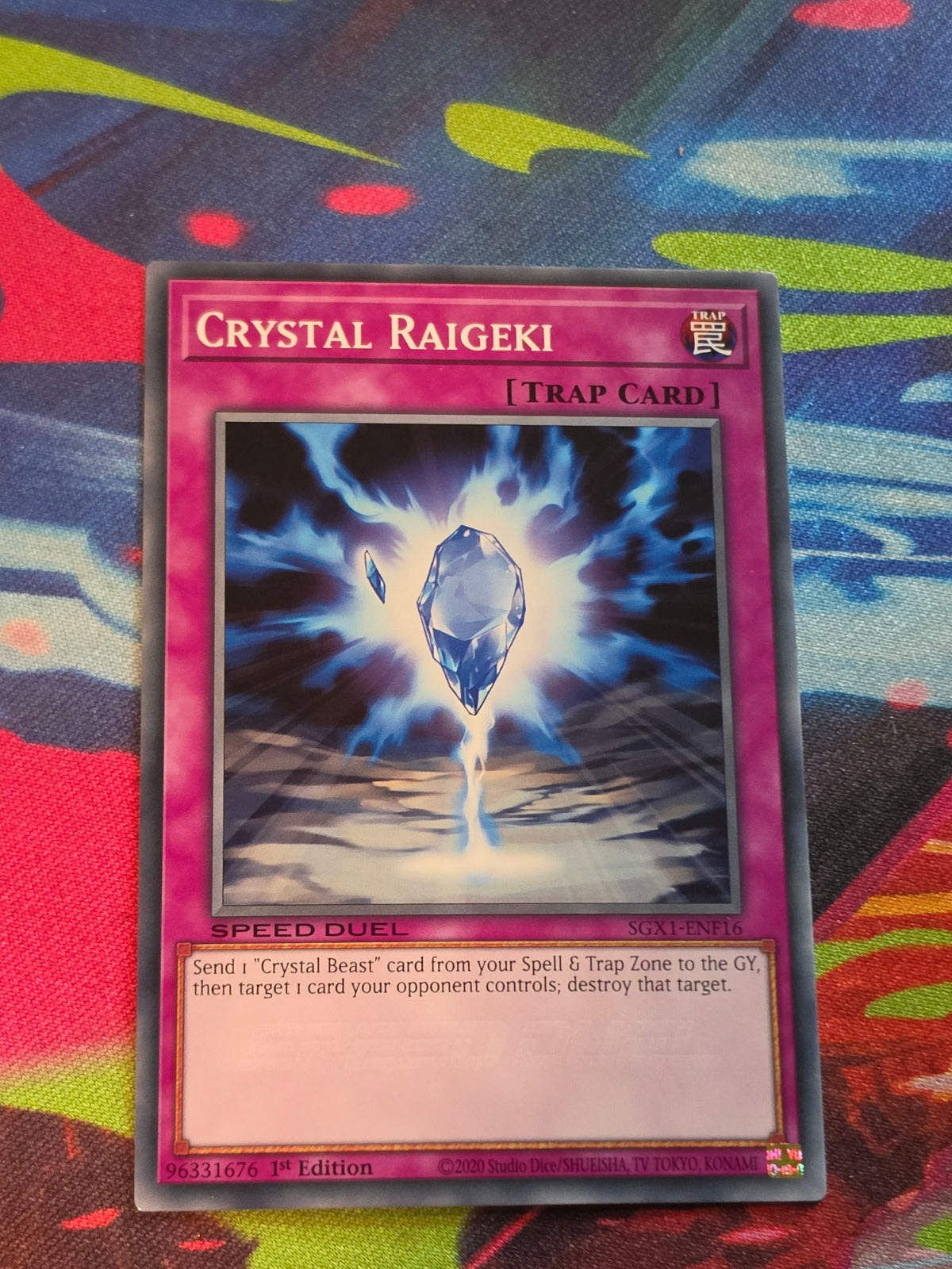 Crystal Raigeki Common Speed Duel GX: Duel Academy Box SGX1-ENF16 1st Edition 1st Edition LP Yu-Gi-Oh!