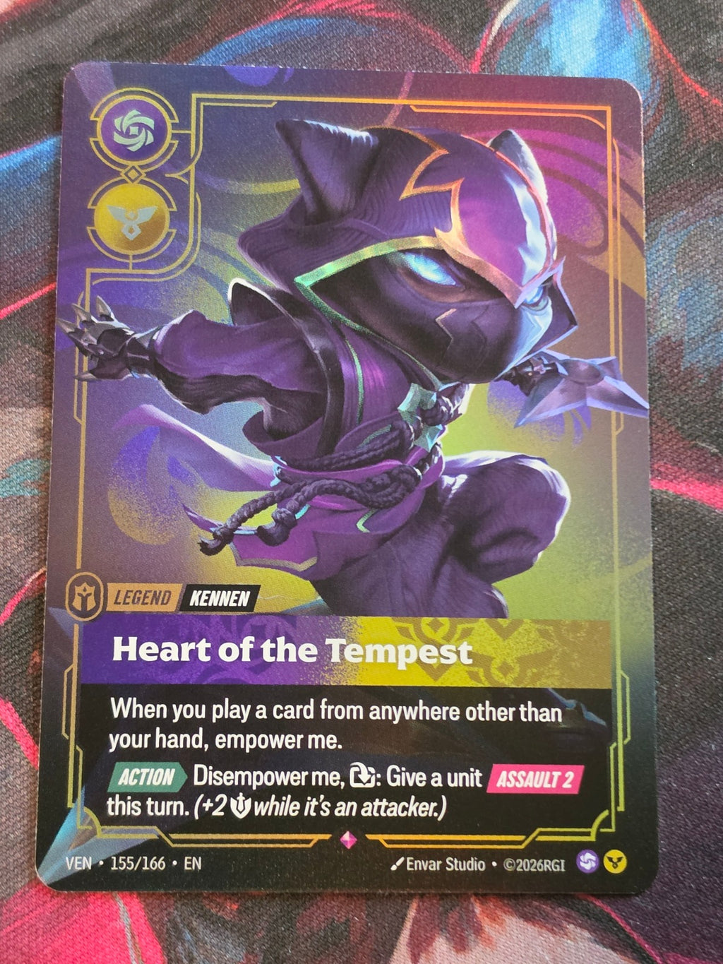 Kennen, Heart of the Tempest - 155/166 - Vendetta - Rare - NM