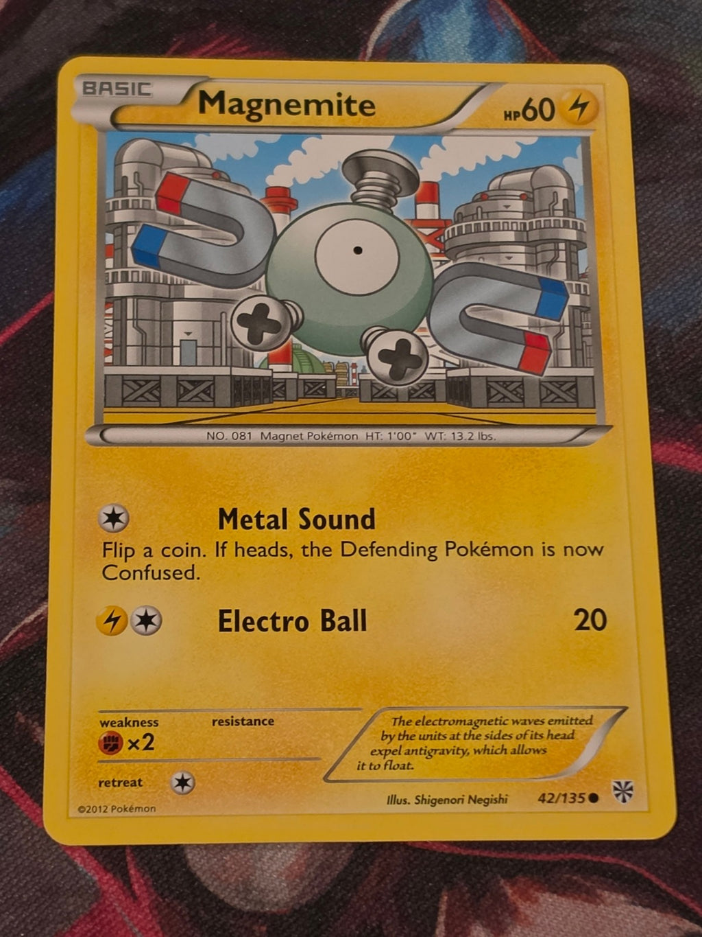 Magnemite (42) - 42/135 - Plasma Storm - Common - NM - Pokemon