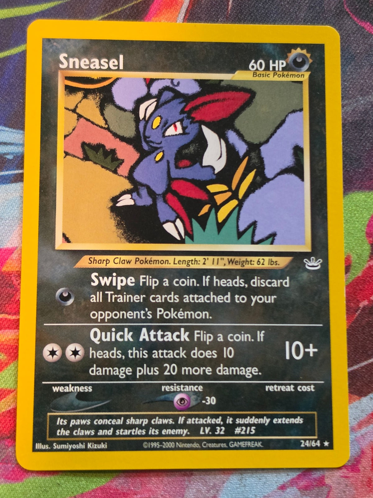 Sneasel Rare Unlimited Neo Revelation 24/64 NM Pokemon