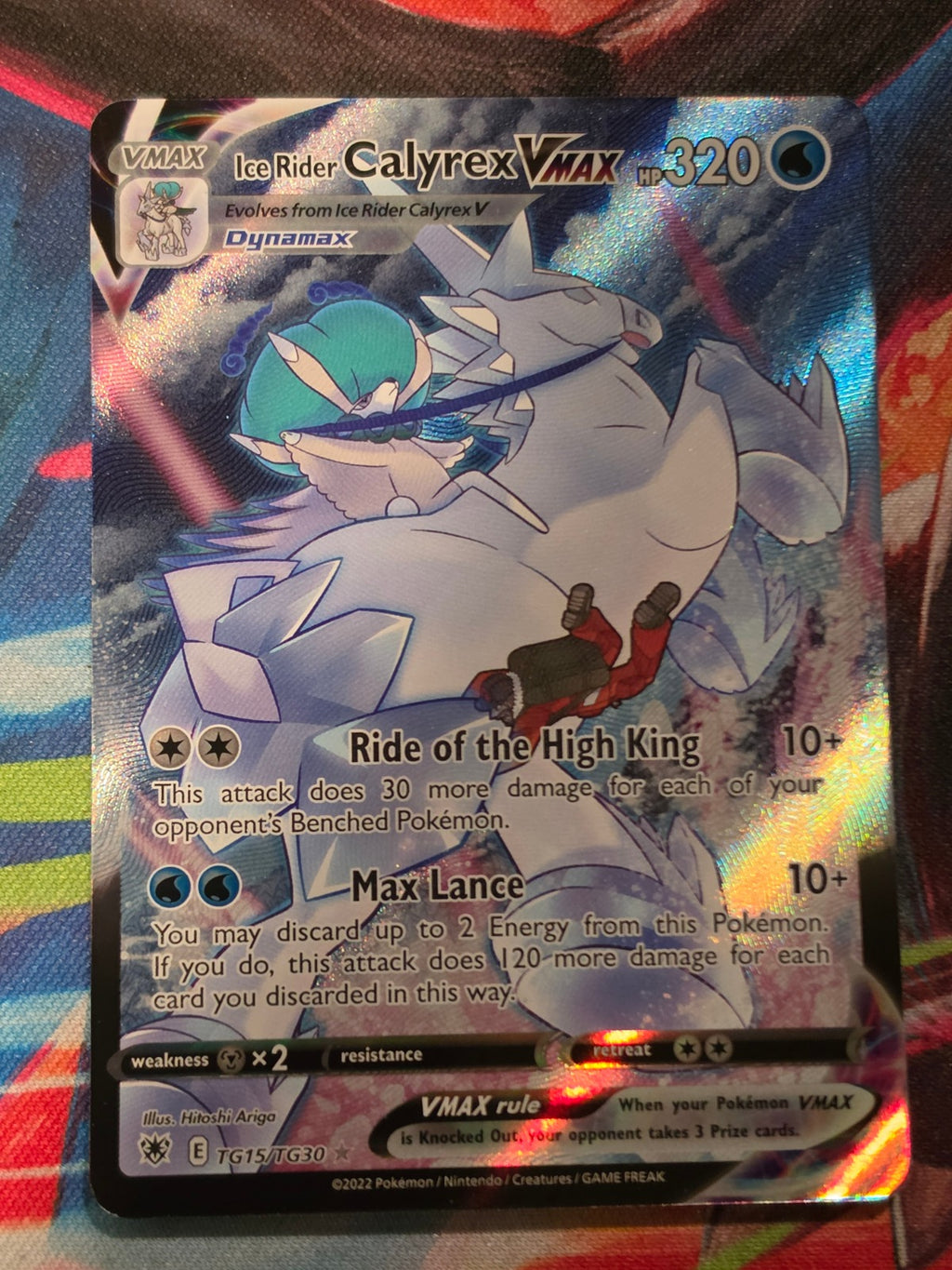 Ice Rider Calyrex VMAX Ultra Rare SWSH10: Astral Radiance Trainer Gallery TG15/TG30 NM Pokemon