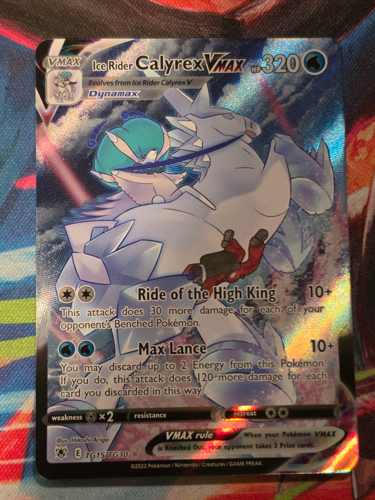 Ice Rider Calyrex VMAX Ultra Rare SWSH10: Astral Radiance Trainer Gallery TG15/TG30 NM Pokemon